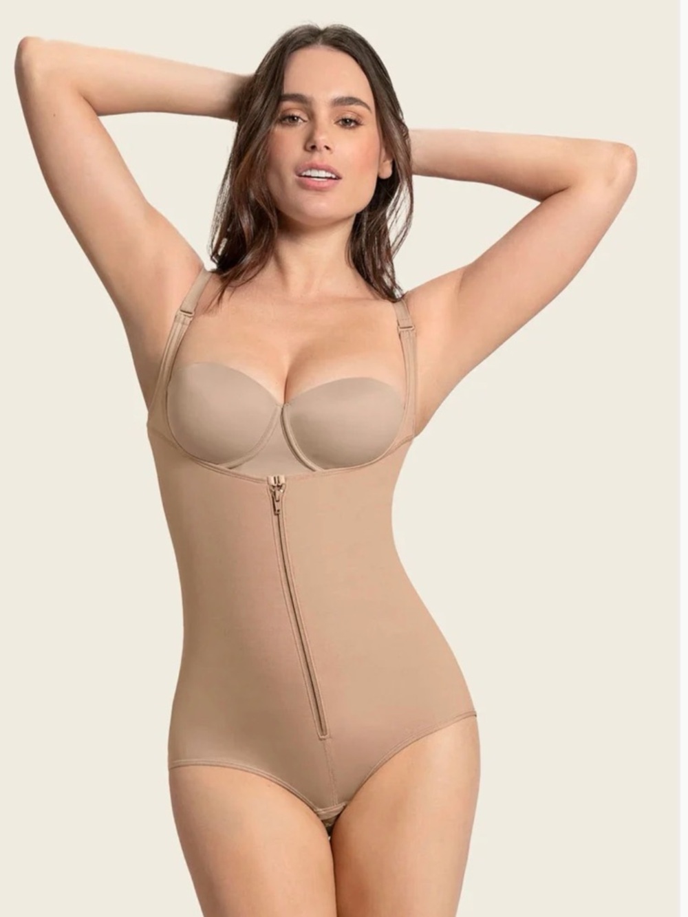 Leonisa Firm Tummy-Control WYOB Power Slim Faja Bodysuit Shaper 018478